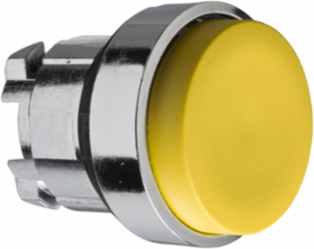 Harmony XB4 22mm Yellow Projecting Metal Head, Spring Return, IP66