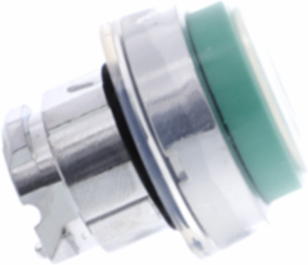 Harmony XB4 Green 22mm Metal Push Button Head, Spring Return, IP69K