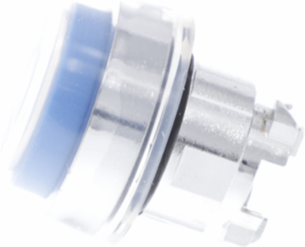 Harmony XB4 22mm Metal Push Button Head, Spring Return, Blue, IP69K