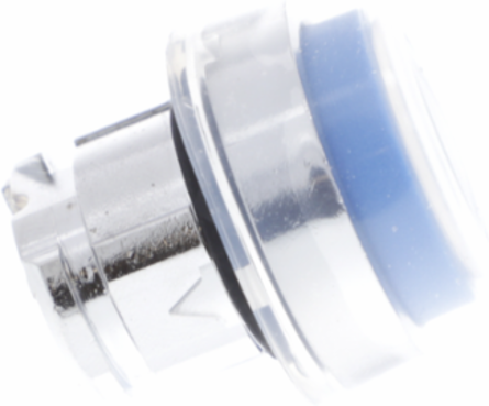 Harmony XB4 22mm Metal Push Button Head, Spring Return, Blue, IP69K