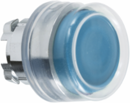 Harmony XB4 22mm Metal Push Button Head, Spring Return, Blue, IP69K