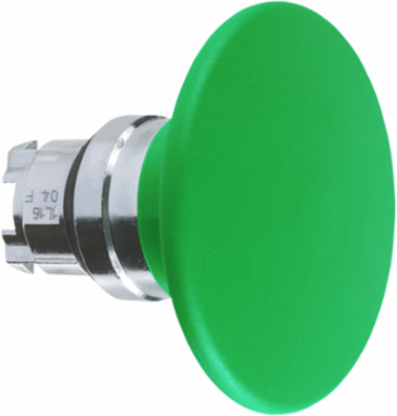 Harmony XB4 60mm Green Mushroom Pushbutton Head, Spring Return, IP66