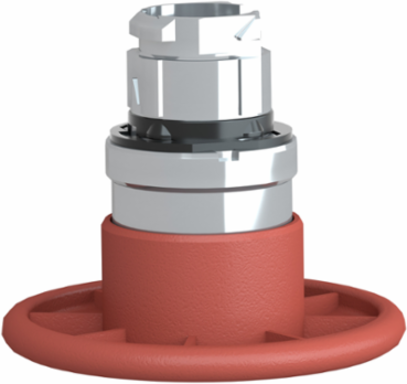 Harmony XB4 Mushroom Push Button Head 60mm, Metal, Red, Spring Return, IP66
