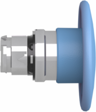 Harmony XB4 Metal Mushroom Push Button Head 60mm Blue Ø22, IP66