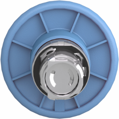 Harmony XB4 Metal Mushroom Push Button Head 60mm Blue 22, IP66