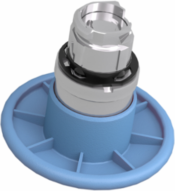 Harmony XB4 Metal Mushroom Push Button Head 60mm Blue 22, IP66