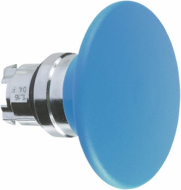 Harmony XB4 Metal Mushroom Push Button Head 60mm Blue Ø22, IP66