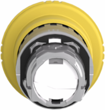 Harmony XB4 40mm Mushroom Push Button Head, Yellow, IP66, Latching