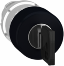 Head for non illuminated push button, Harmony XB4, XB5, black 30mm mushroom pushbutton 22mm latching key release