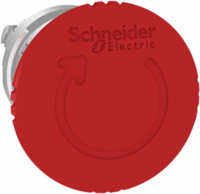 Harmony XB4 Emergency Stop Head, 40mm Red Mushroom, IP66/IP67/IP69K
