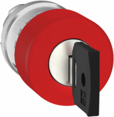 Harmony XB4 30mm Emergency Stop Head, Metal Bezel, Key Release