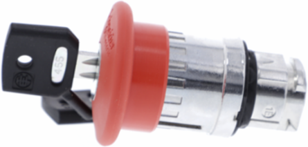 Harmony XB4 Emergency Stop Button, 40mm Red Mushroom, Key Release