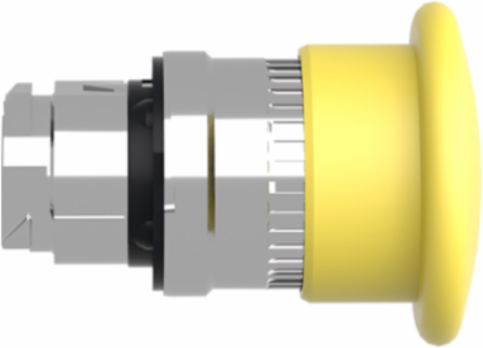 Harmony XB4 40mm Yellow Metal Mushroom Push Button Head, IP66