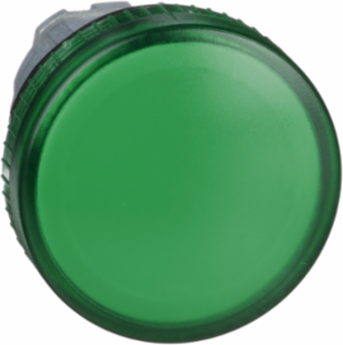 Harmony XB4 Green Pilot Light Head, 22mm - IP66, BA9s Base