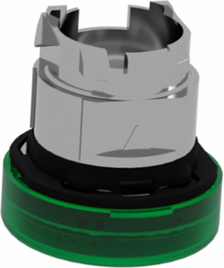 Harmony XB4 Green Pilot Light Head, 22mm, IP66, Metal Bezel