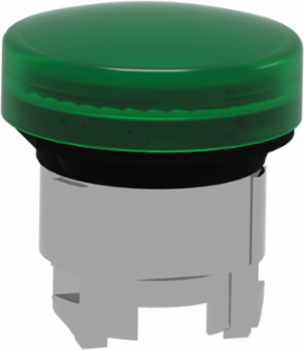 Harmony XB4 Green Pilot Light Head, 22mm, IP66, Metal Bezel