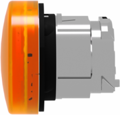 Harmony XB4 Pilot Light Head, 22mm Metal, Orange, IP66, Universal LED