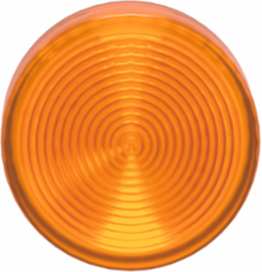 Harmony XB4 22mm Orange Pilot Light Head, IP66, Grooved Lens