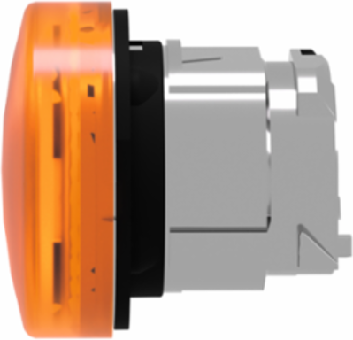 Harmony XB4 22mm Orange Pilot Light Head, IP66, Grooved Lens