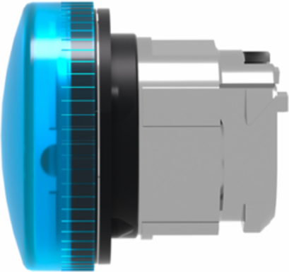Harmony XB4 Blue Pilot Light Head, 22mm, Metal, IP66, BA9s Base