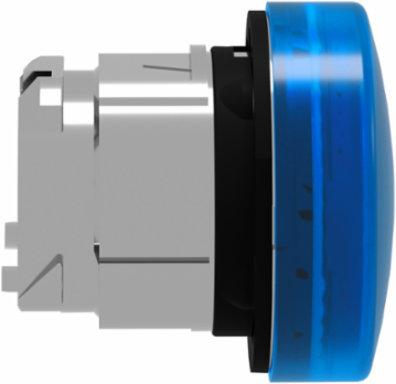 Harmony XB4 Pilot Light Head, 22mm, Blue, IP66, Metal Bezel