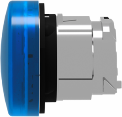 Harmony XB4 Pilot Light Head, 22mm, Blue, IP66, Metal Bezel