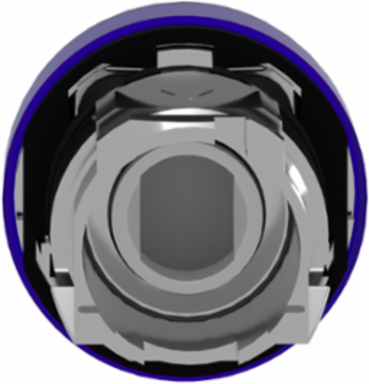 Harmony XB4 Pilot Light Head, 22mm, Blue, IP66, Metal Bezel
