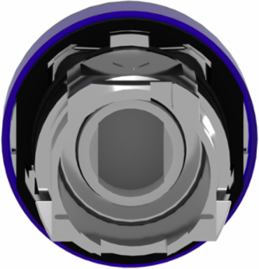 Harmony XB4 Pilot Light Head, 22mm, Blue, IP66, Metal Bezel
