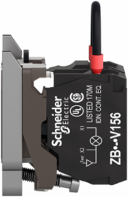 Harmony XB4 Light Block for BA9s Bulb, Metal, 250V, 30mm x 47mm x 37mm