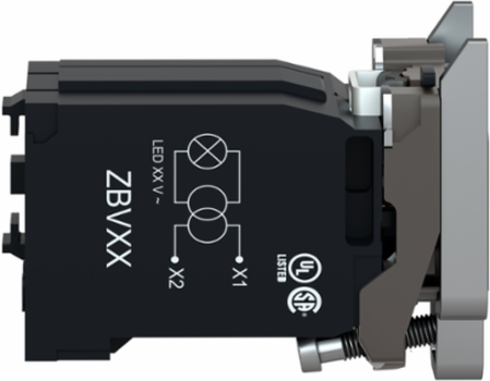 Harmony XB4 Light Block, 400V AC, BA9s Bulb, Metal, IP20, -40-55 C