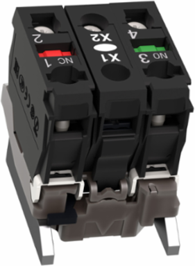 Harmony XB4 Light Block, Metal, 1 NO + 1 NC, BA9s Bulb, IP20
