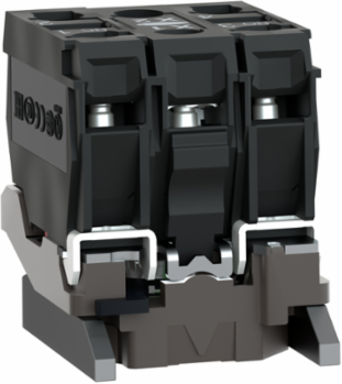 Light block with body fixing collar, Harmony XB4, metal, red, integral LED, 24V AC DC, 1NO+1NC