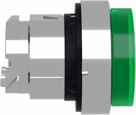 Harmony XB4 22mm Green Projecting Push Button Head, IP66, Spring Return