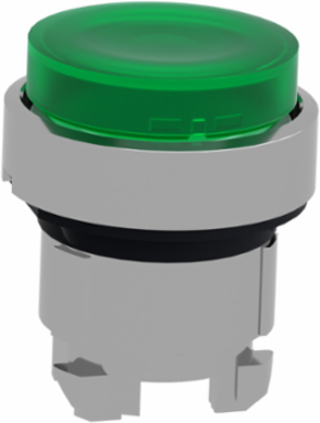 Harmony XB4 22mm Green Projecting Push Button Head, IP66, Spring Return