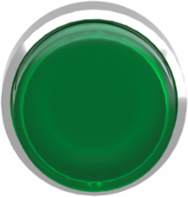 Harmony XB4 22mm Green Projecting Push Button Head, IP66, Spring Return