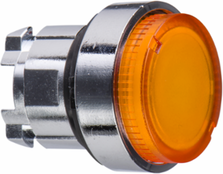 Harmony XB4 Ø22 mm Illuminated Orange Push Button Head, IP66, Spring Return