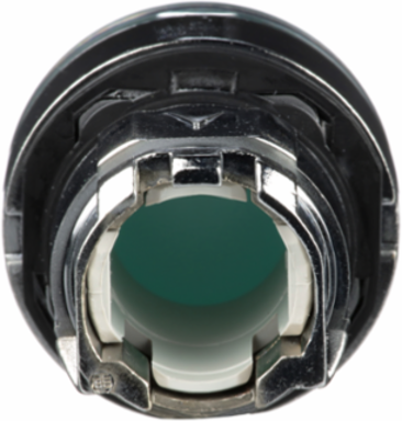Harmony XB4 22mm Green Metal Flush Illuminated Push Button Head