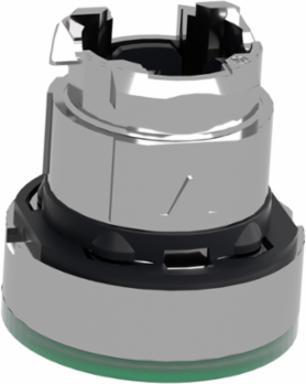 Harmony XB4 Green Illuminated Push Button Head, 22mm, IP66, Spring Return