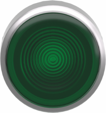 Harmony XB4 22mm Green Metal Flush LED Push Button Head, IP66 Rated