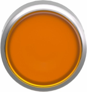 Harmony XB4 22mm Orange Metal Flush Push Button Head, IP66 Protection
