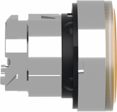 Harmony XB4 22mm Orange Metal Flush Push Button Head, IP66 Protection