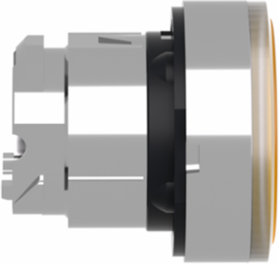 Harmony XB4 22mm Orange Metal Flush Push Button Head, IP66 Protection