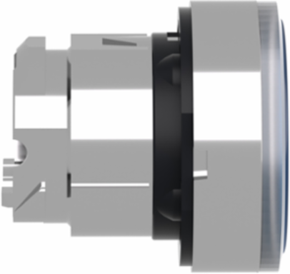 Harmony XB4 22mm Blue Metal Illuminated Push Button Head, IP66, Spring Return