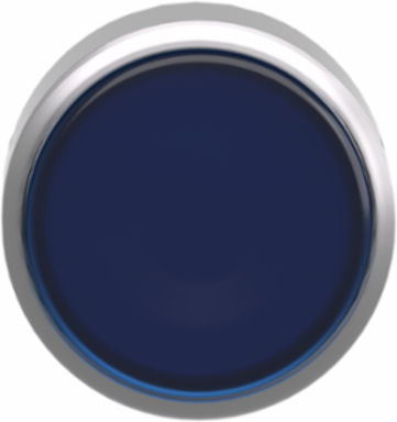 Harmony XB4 22mm Blue Metal Illuminated Push Button Head, IP66, Spring Return