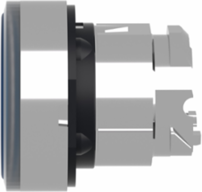 Harmony XB4 22mm Blue Metal Illuminated Push Button Head, IP66, Spring Return