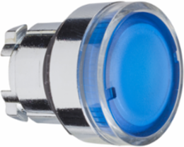 Harmony XB4 22mm Blue Metal Illuminated Push Button Head, IP66, Spring Return