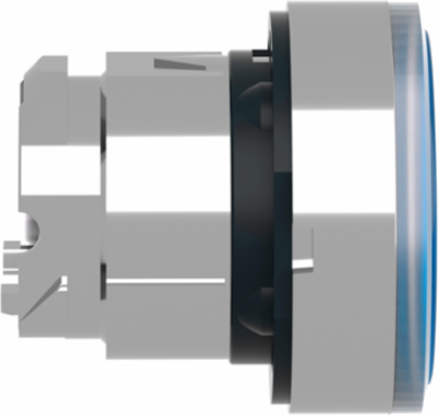 Harmony XB4 Illuminated Push Button Head, 22mm, Blue Flush, IP66