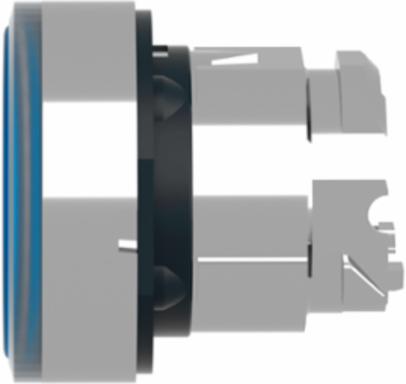 Harmony XB4 Illuminated Push Button Head, 22mm, Blue Flush, IP66