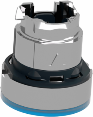 Harmony XB4 Illuminated Push Button Head, 22mm, Blue Flush, IP66