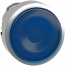 Harmony XB4 Illuminated Push Button Head, 22mm, Blue Flush, IP66